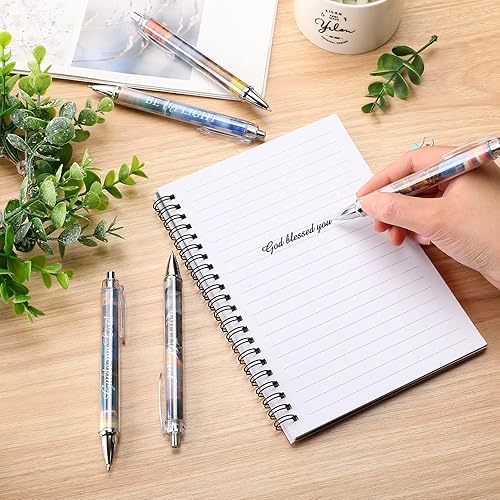 Miniatura 5 de Tinlade 10 bolígrafos cristianos para mujeres, bolígrafos de tinta religiosa, con citas inspiradoras, versículos de la Biblia, bolígrafos divertidos