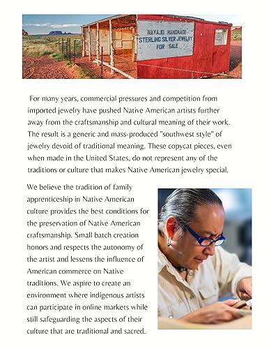 Miniatura 7 de Genuine Onyx Earrings, 925 Sterling Silver, Native American USA Handmade, Southwest Jewelry with Natural Black Stone