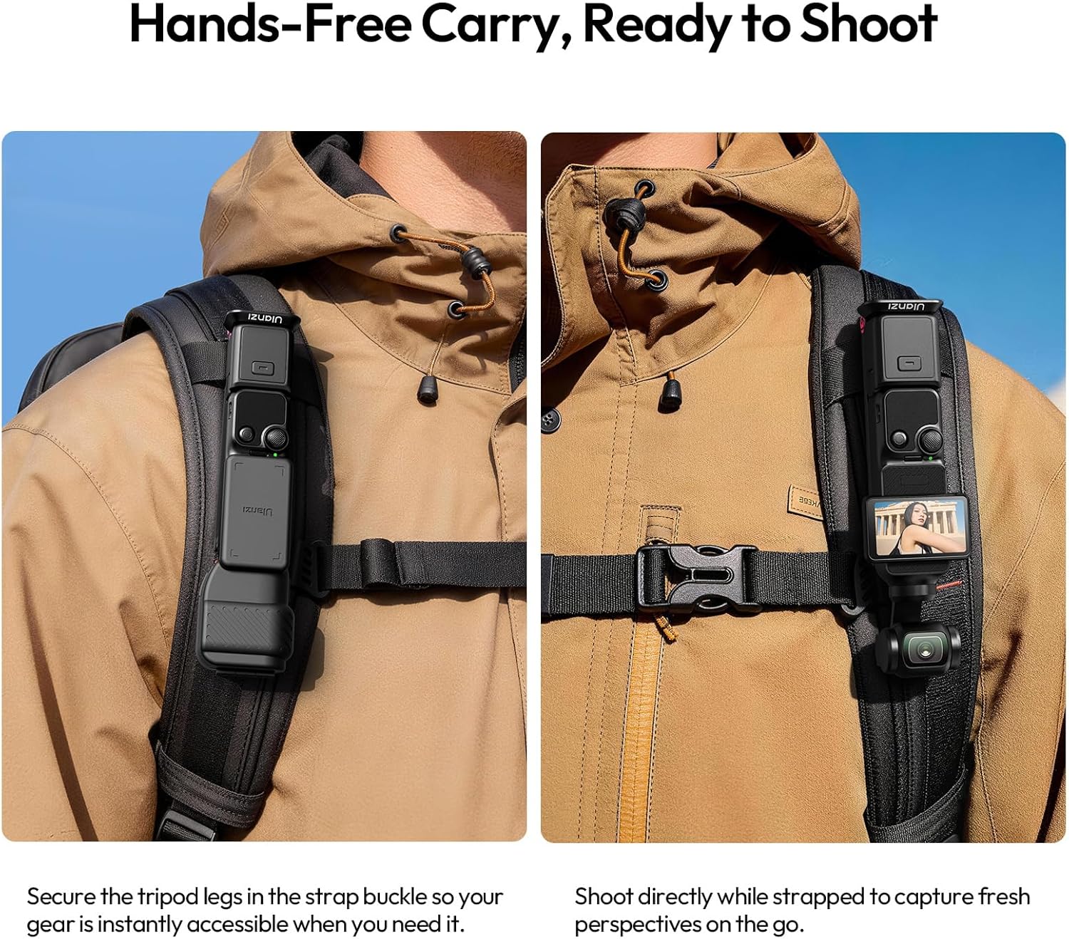 ULANZI MA66 Camera Tripod Compatible with DJI OSMO Pocket 3/Pocket 4,Quick Release Camera Stand with 1/4 Mount,Uka & Arca-Swiss Magnetic Foldable Selfie Stick,Mantis Hook Stand for Desktop Video Live