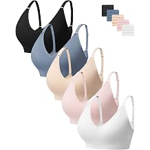 HBselect Bras for Women Comfort Wireless Deep-V Bralettes T Shirt Bras Tank