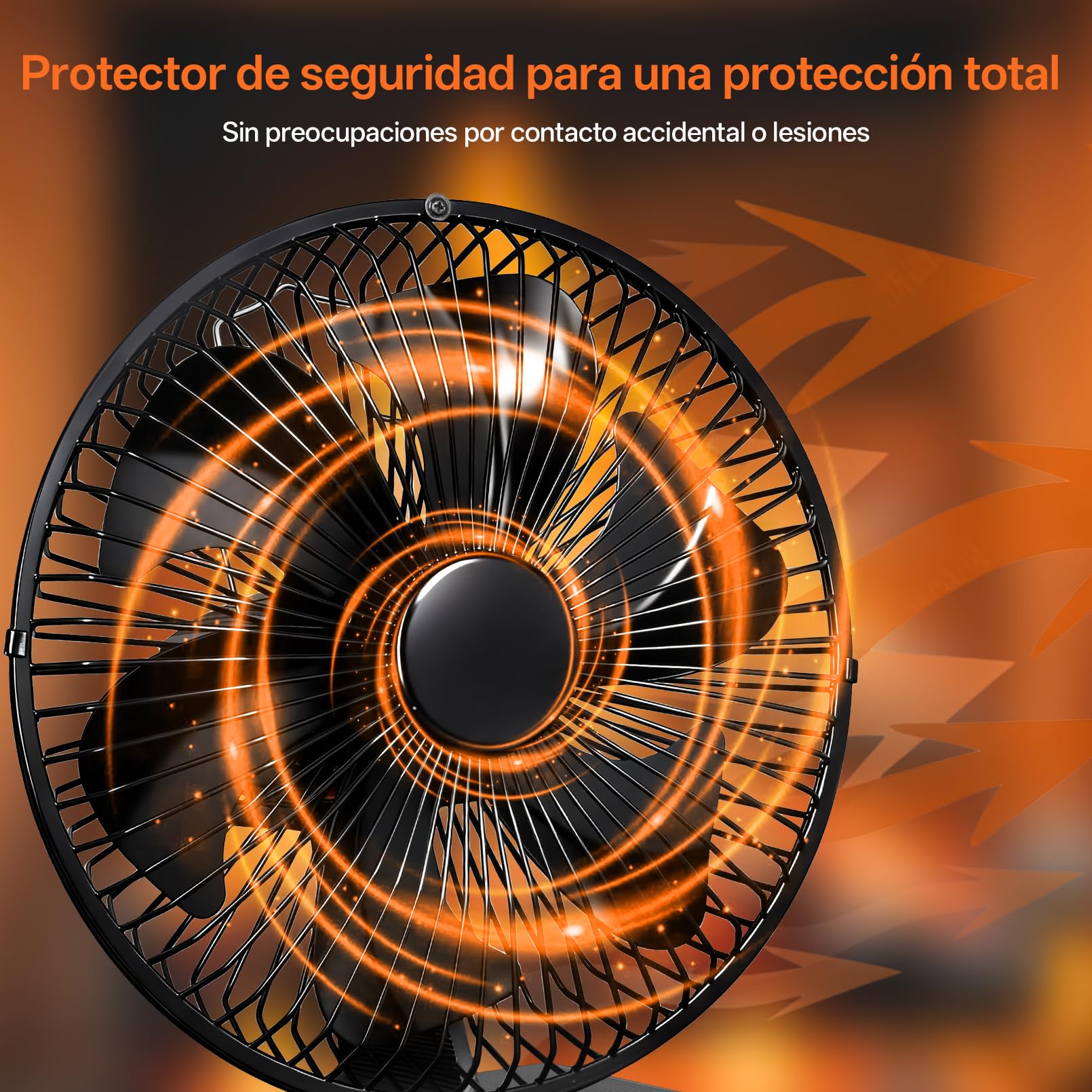 JossaColar Ventilador para Estufa y Chimenea con Rejilla de Protección | Ventilador de 6 Aspas para Tubos de Estufa | Ventilador para Chimenea sin Electricidad