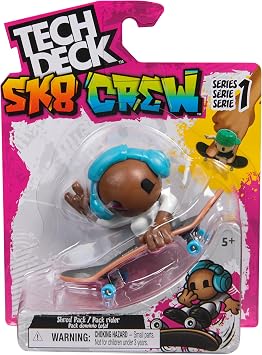 TECH DECK Sk8 Crew Single Pack Mini Skateboard Styles May Vary
