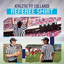 Murray Sporting Goods Mens Referee Shirt Collared | Official Mens Ref Shirt Jersey Short Sleeve - Football Halloween Costume (3X-Large)
