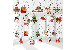 DERAYEE Christmas Hanging Swirls Decorations 30 Pack