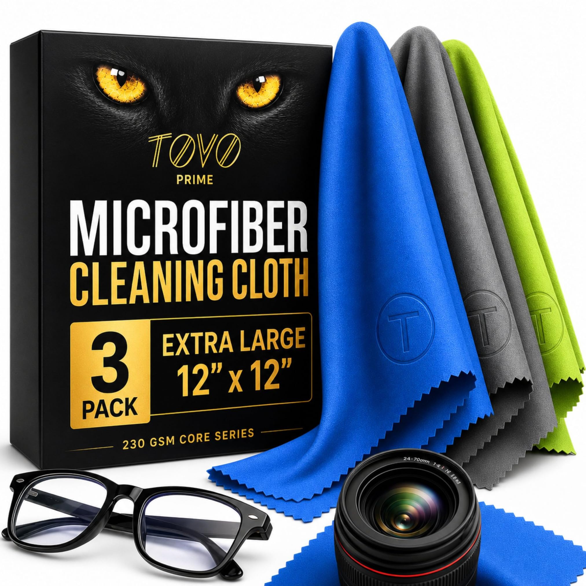 Extra Large Microfiber Cleaning Cloth for TV Screens &amp; Monitors