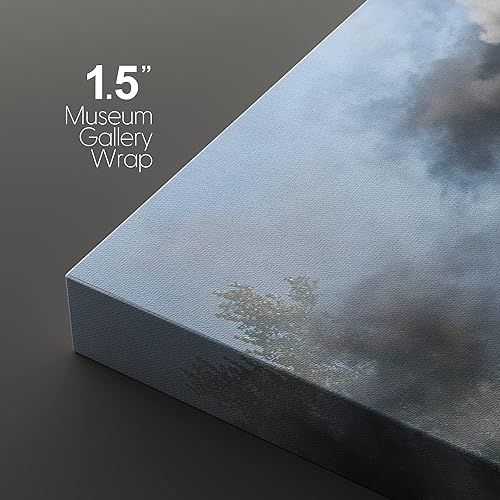 Miniatura 4 de wall26 Lienzo impreso para pared, juego de arte vintage retro con motor de vapor tren en Depot, naturaleza, desierto, fotografía, realismo, rústico,