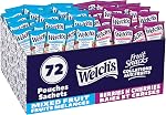 Welch's Fruit Snacks, Mixed Fruit & Berries 'N Cherries, Bulk Pack, Gluten Free, Individual Single Serve Bags, 22g (Pack of 72)