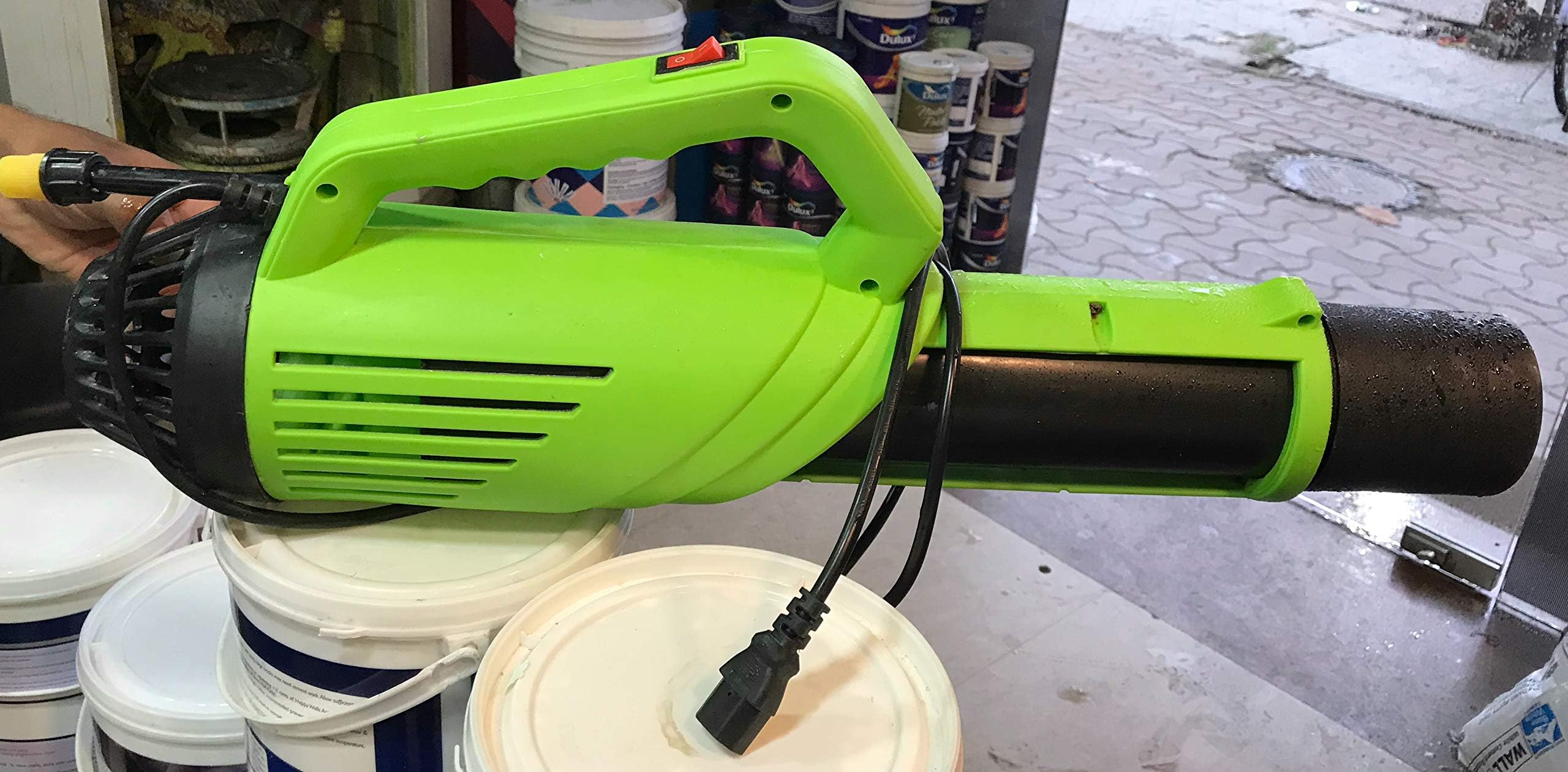 Agriculture Blower Battery Sprayer Handheld Pump Gun for Gardens Forestry Plantations Attachment for Battery Sprayer - Red (Color May Vary)