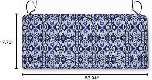 Miniatura 10 de Classic Accessories Vera Bradley by Classic Accessories - Cojín para banco de patio, resistente al agua, 54 x 18 x 3 pulgadas, Ikat Island, cojines