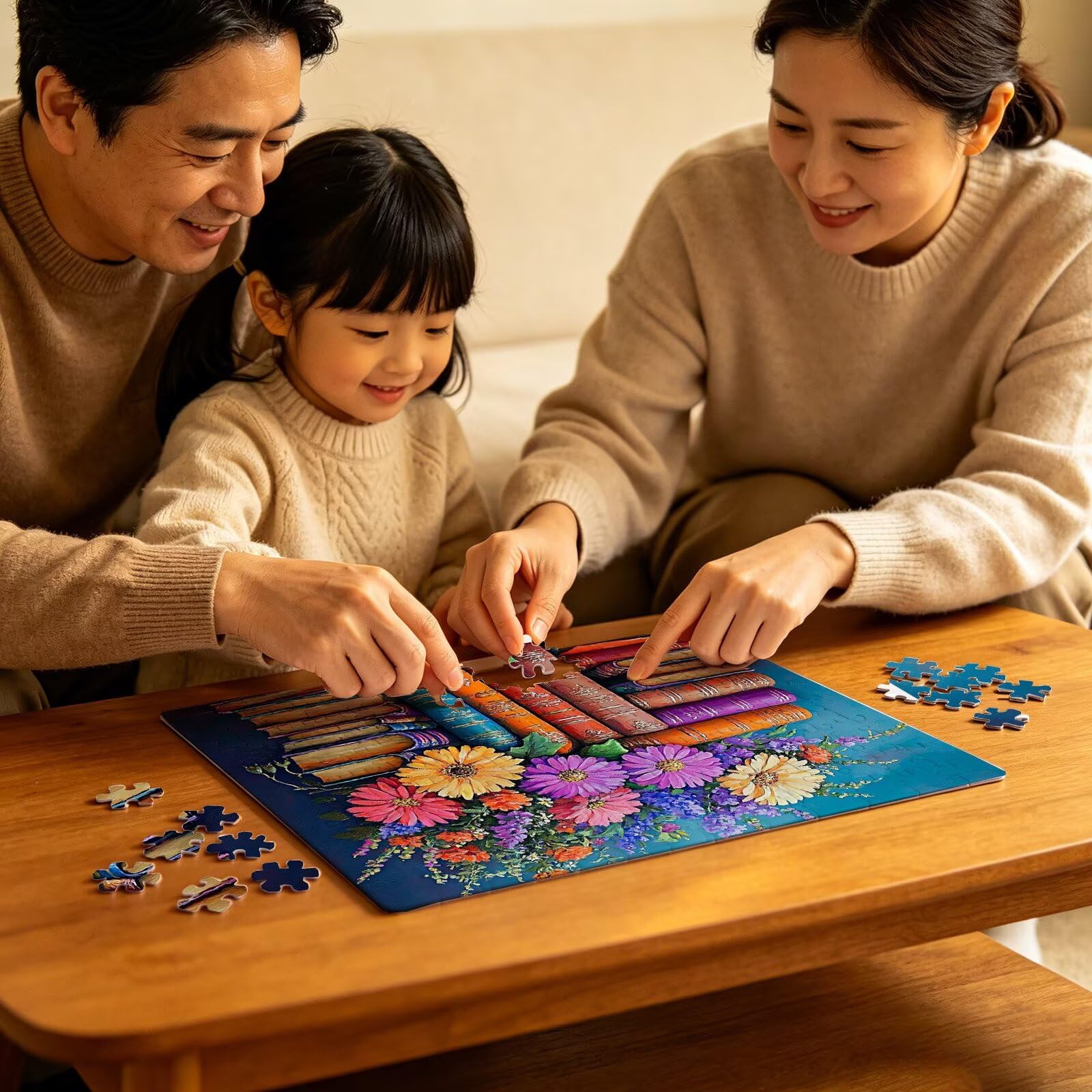 Puzzle margherita libro, Puzzle Adulti 3000 pezzi, Puzzles Legno con Squisita Scatola di Imballaggio, Rompicapo per Esperti con Incastro Perfetto, Stampa Alta Definizione, Regalo per Adulti W3H-712