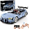 Remote Control Car Building Kit, 1:10 M4 Champion Racing Car Building Blocks and Challenge Construction Toys, Gift for Technical Enthusiasts Adults&Boys Age 14, with Motors Light Battery 2280PCS