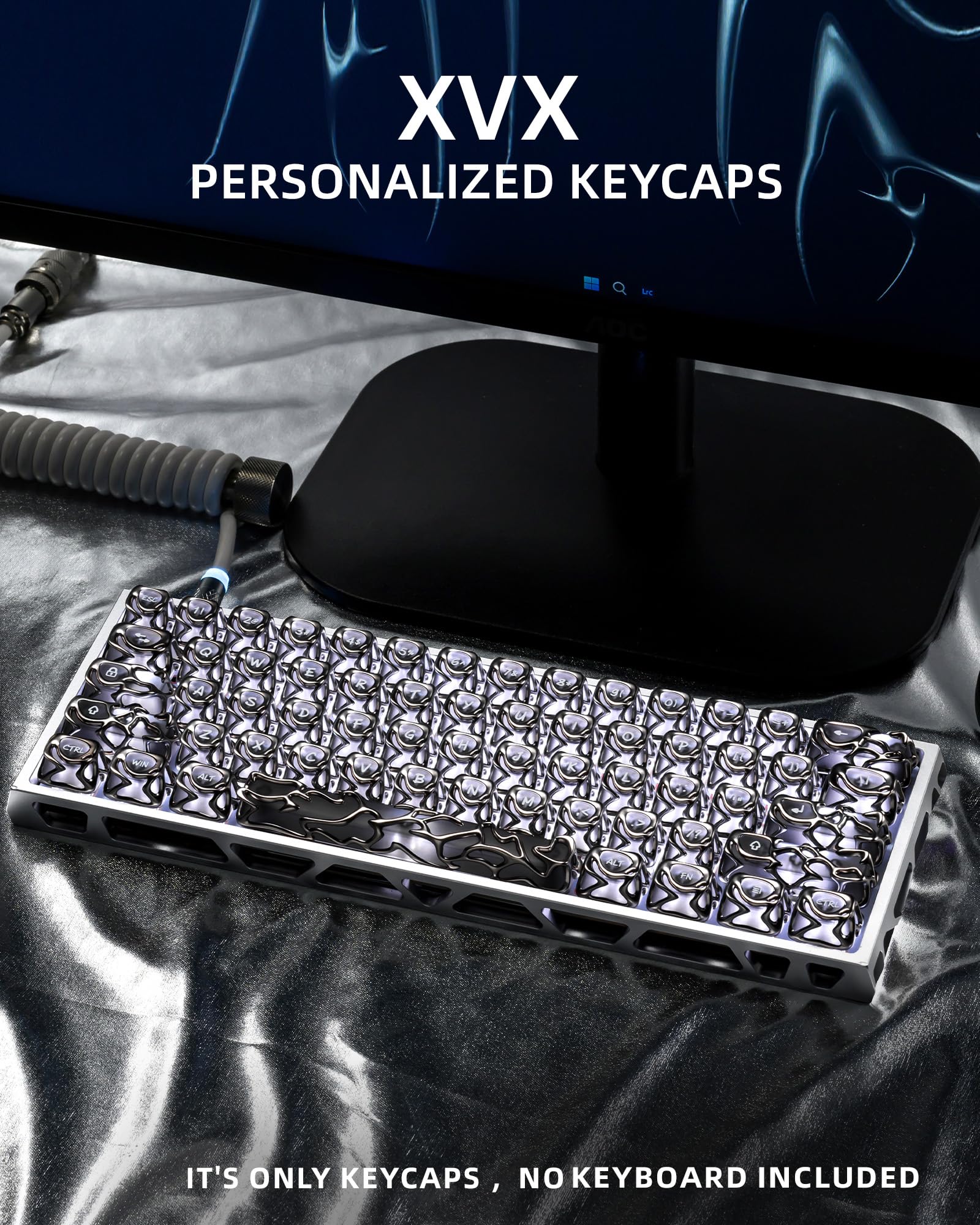 【新品】XVX VENOM キーキャップ XVX Venom Themed Liquid Metallic ABS+PC Keycap Set – XVX Keyboard