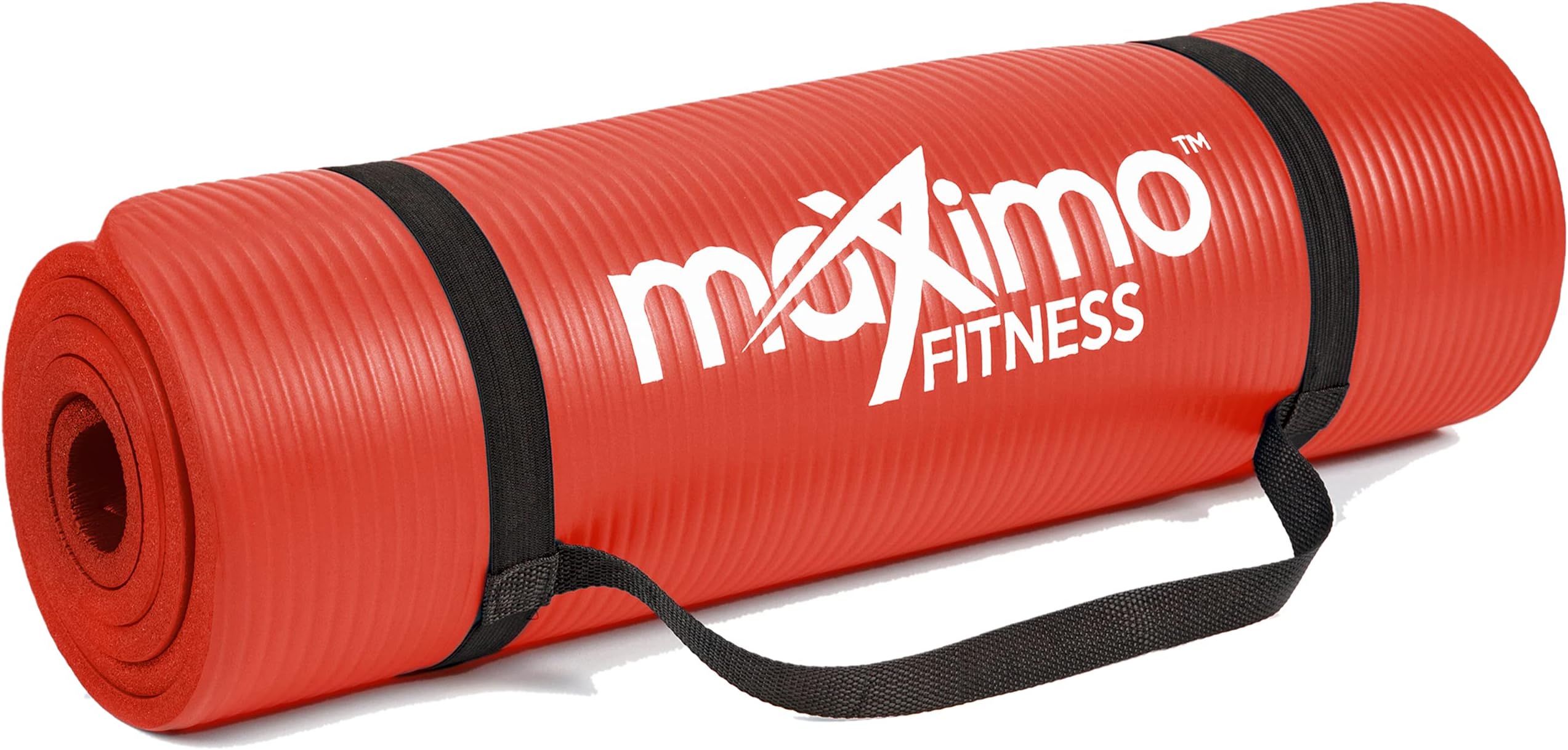 Maximo Fitness Yoga Mat - Multipurpose Exercise Mat for Men, Women and Kids, Ideal Non Slip Workout Mats for Yoga, Pilates, Gym Exercise with Carrying Strap