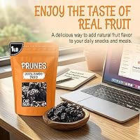 Vista 4 de Oh Nuts - Ciruelas secas sin hueso 1 libra - Frutas secas Jumbo Sin azúcar añadido Bocados de frutas deshidratadas Empaquetado en bolsa