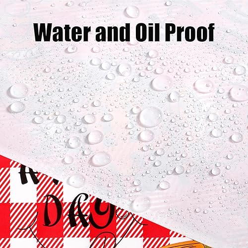 Miniatura 4 de Nicunom 1000 hojas de papel de delicatessen de 12 x 12 pulgadas, papel de envoltura de sándwich, hojas de papel encerado a cuadros rojos y blancos,