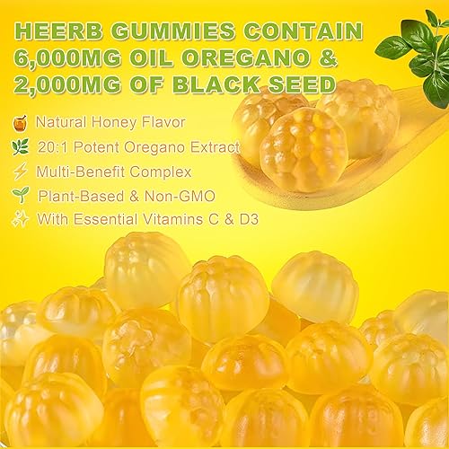 Miniatura 7 de Aceite de orégano de 6000 mg con aceite de semilla negra, aceite de orégano orgánico con carvacrol concentrado y timoquinona para apoyo