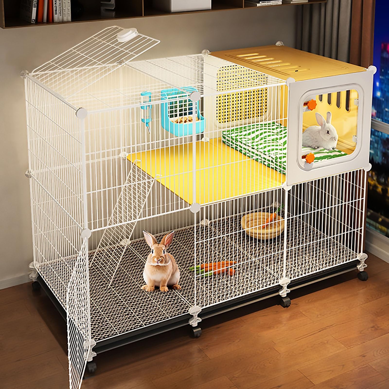 ウサギ小屋 Amazon | 屋内用ウサギ小屋、ウサギケージ、ウサギハウス、ウサギの巣