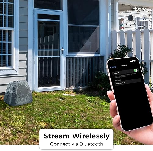 Miniatura 6 de iHome iHRK-500S-PR Energía solar recargable con batería inalámbrica para todo tipo de clima impermeable 5 pulgadas 30 W W piscina jardín al aire