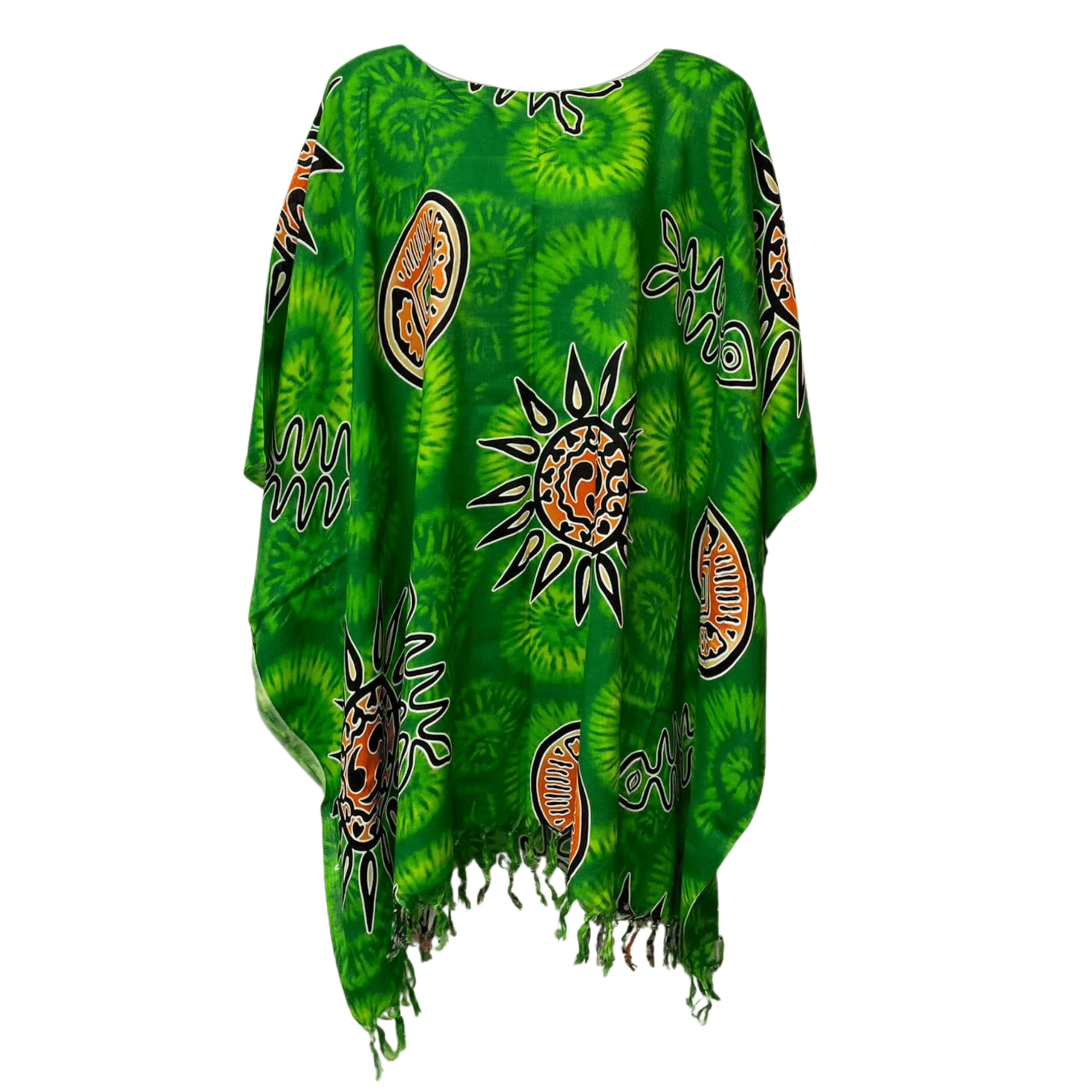 Kraft4Life| Women Summer Beach Cover up Oversize Caftan Tunic Casual Top Blouse Short Kaftan Beach Dress Poncho