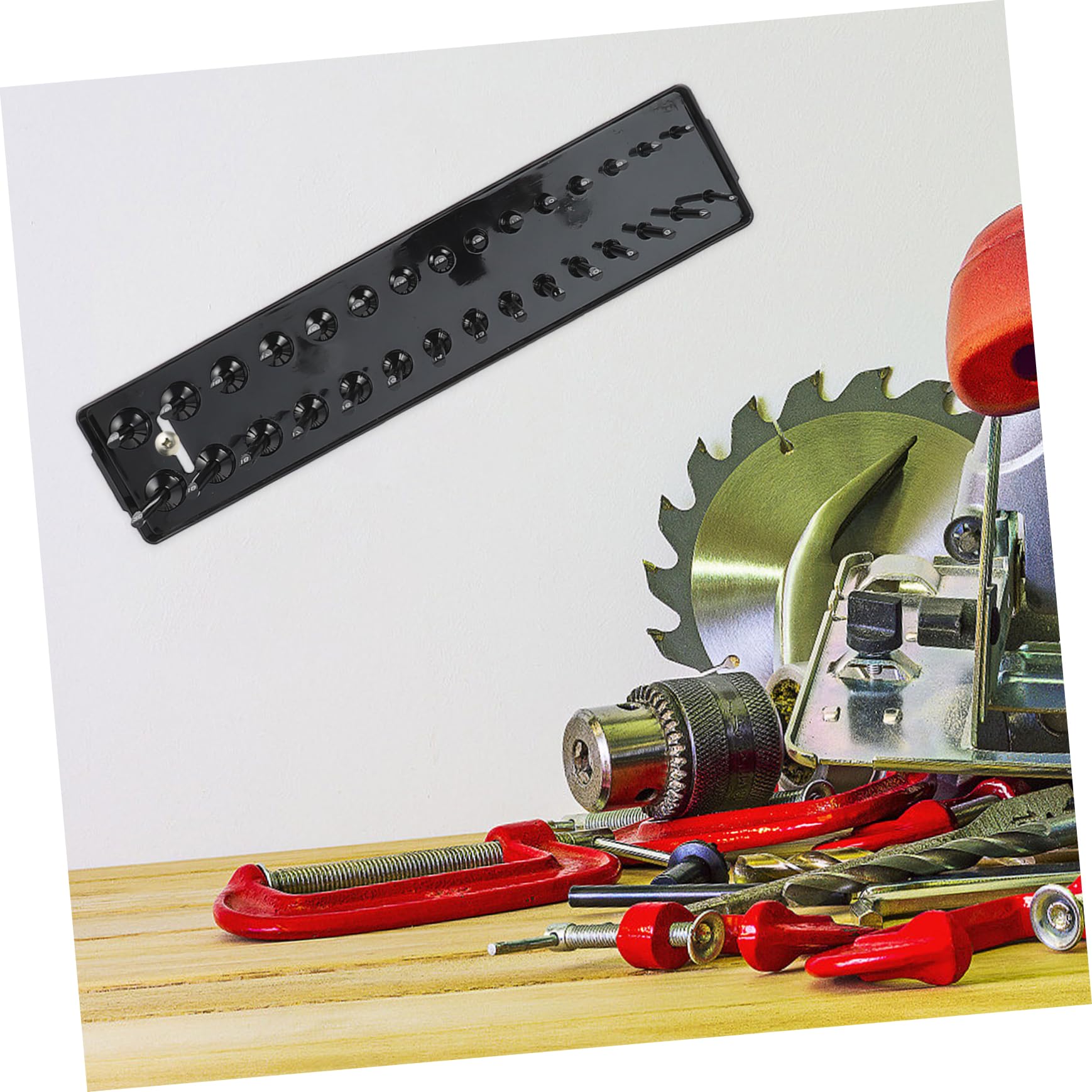 VILLCASE 3Pcs Heavy Duty Metric Socket Organizer Tray Durable Drive Socket Holder for Sae Sockets Keep Your Tools Neat with Clearly Labeled Measurements for Garage and Workshop