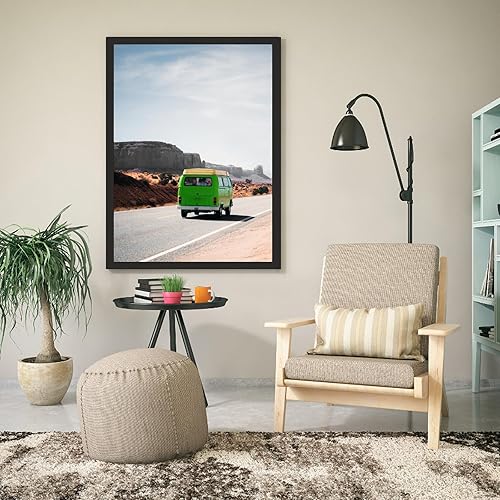 Miniatura 5 de Marcos de madera de 24 x 36 pulgadas, marco de fotos negro de 24 x 36 pulgadas, paquete de 2 marcos de póster de 24 x 36 pulgadas, marco de fotos de