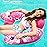 Jasonwell Inflatable Pool Float Chair - Pool Floaties Floating Pool Chair Lounge Floats for Swimming Pool Water Chair Pool Lounger with Cup Holder Pool Toy Party Floaty Adults