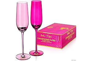 x Barbie Champagne Flutes Glass: The Epitome of Elegance for Barbie Fans