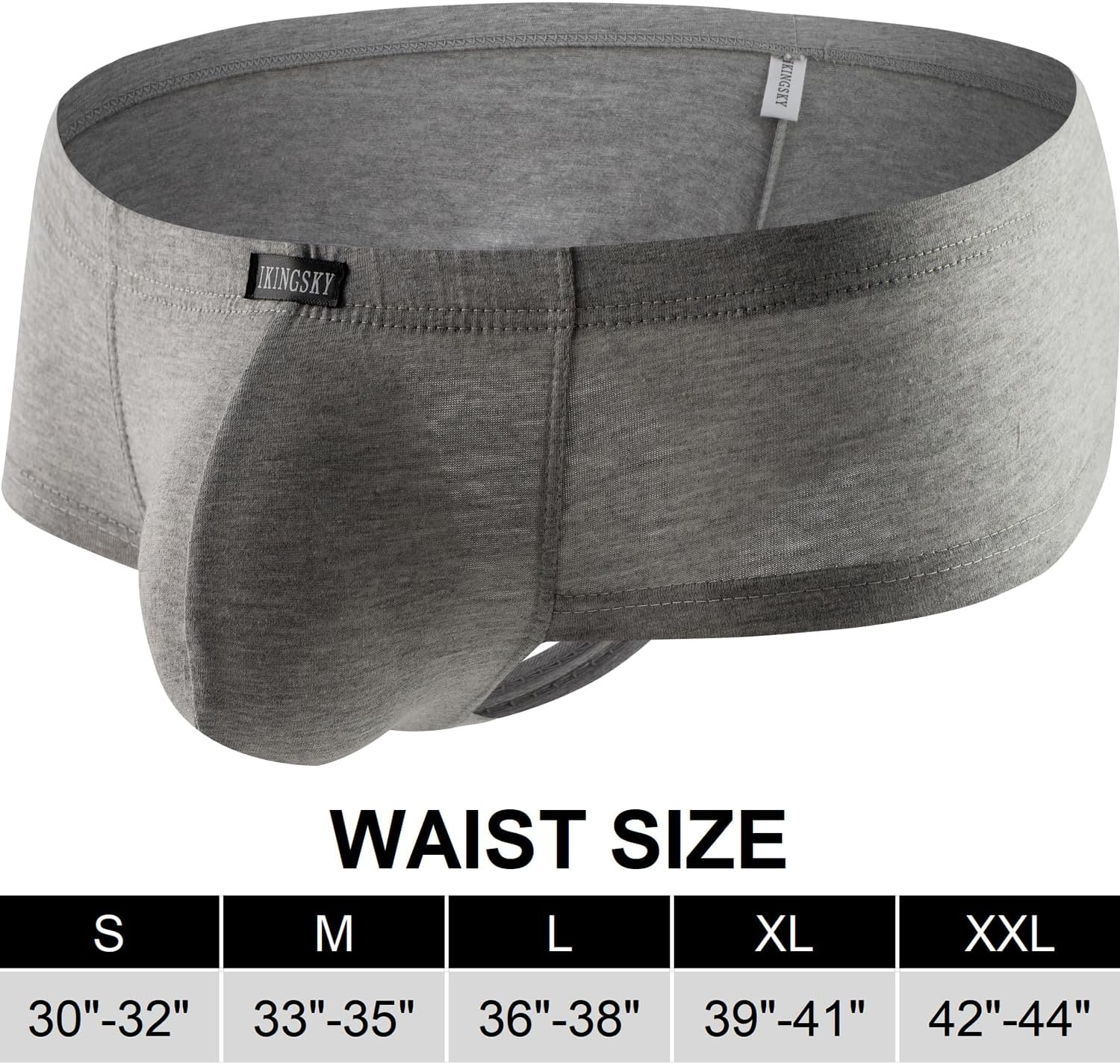 iKingsky Men's Cotton Cheeky Boxer Briefs Sexy Brazilian Back Mens Underwear Stretch Mini Cheek Thong Under Panties - Image 7