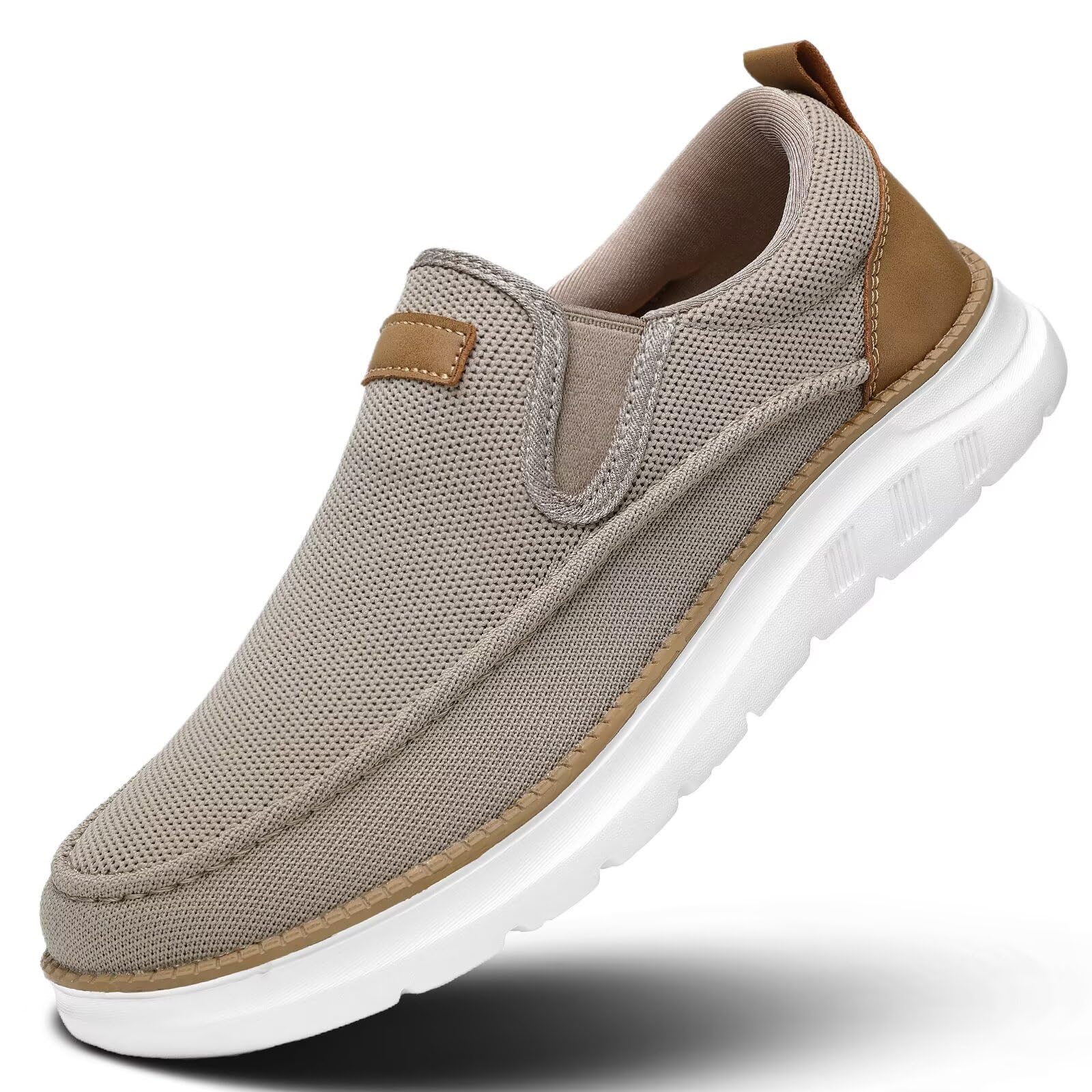 Mens Casual Slip in Shoes Boat Slip On Loafers Fashion Walking Dress Sneakers Work Lightweight Mesh Oxfords Soft Sole