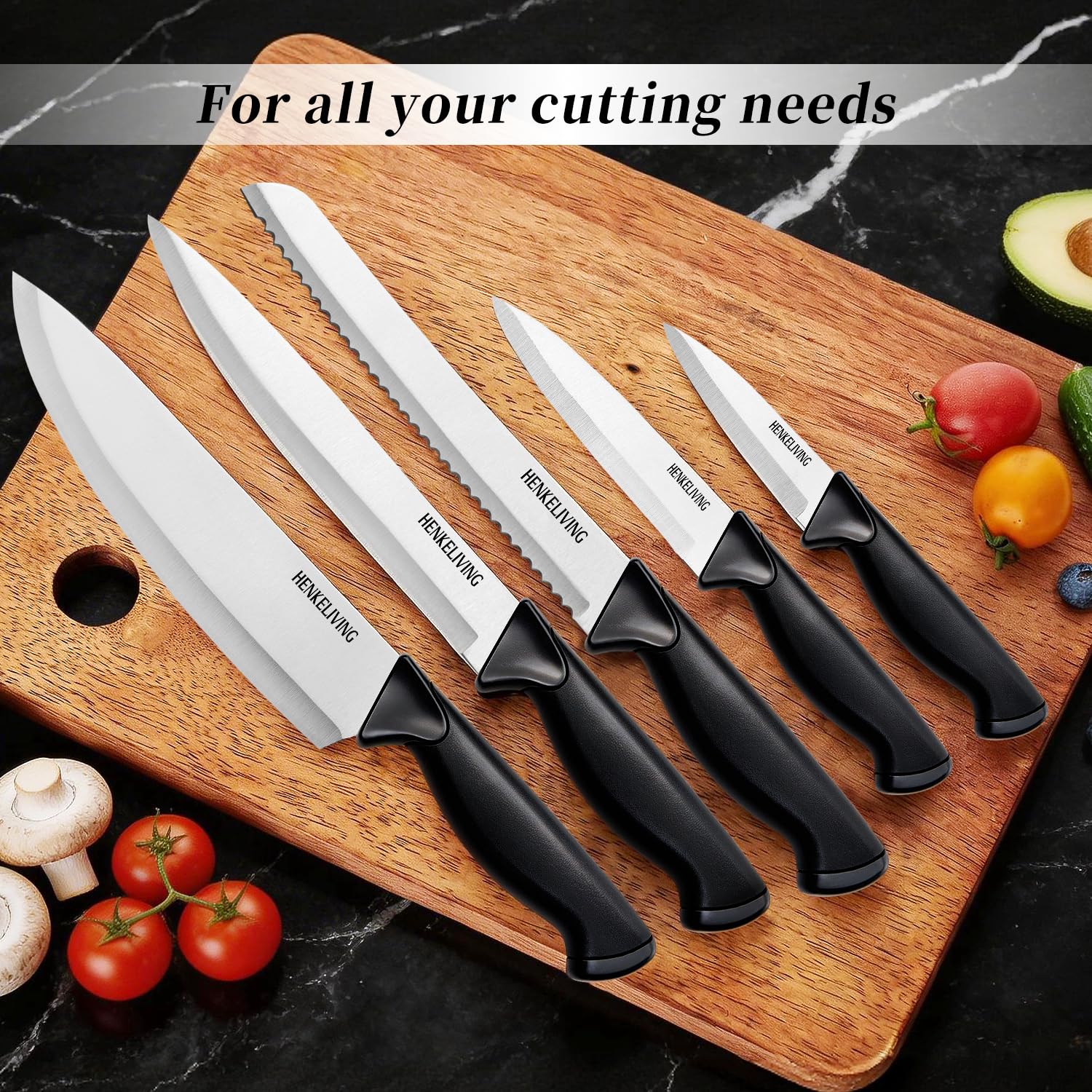 Amazon.com: Knife Set, 6-Piece Kitchen Knife Set, German High