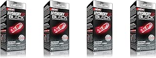 Hydroxycut Black, Weight Loss TMQohu Supplement, 60 Rapid-Release Liquid Capsules (Pack of 4)