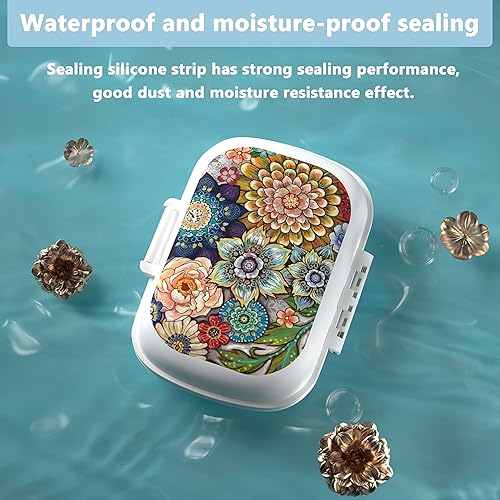 Miniatura 2 de Pastillero de viaje, 8 compartimentos, pastillero portátil para bolso, organizador diario de pastilleros para guardar vitaminas, suplementos, aceite