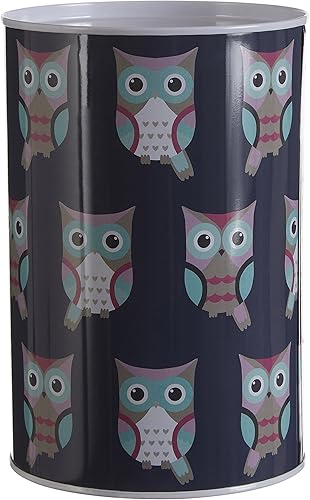 Premier Housewares 1411330 Happy Owls Gelddose, blau, 10 x 10 x 15 cm