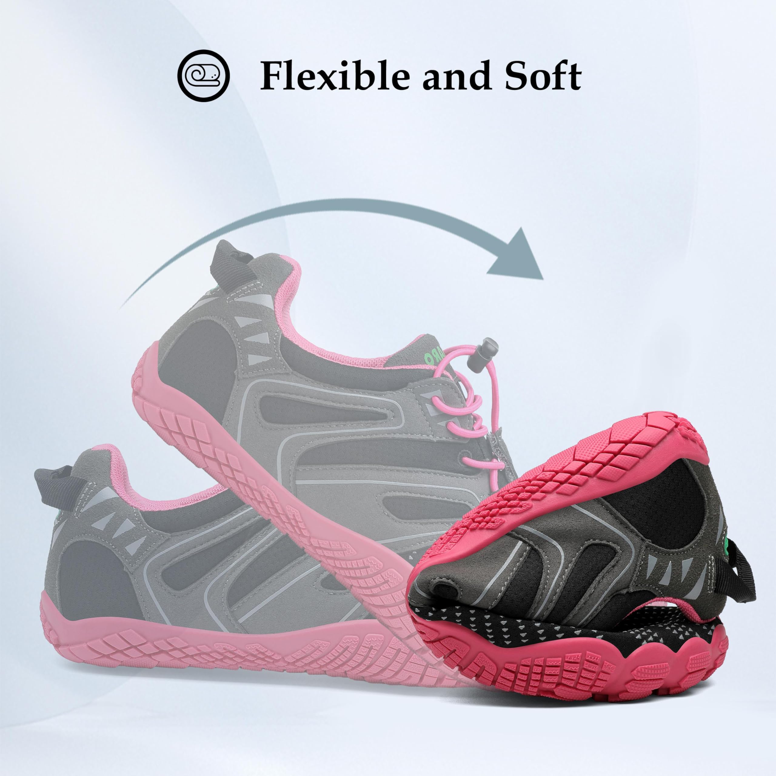 SAGUARO Scarpe Barefoot Minimaliste Uomo Scarpe da Trail Trekking Scarpette da Scoglio