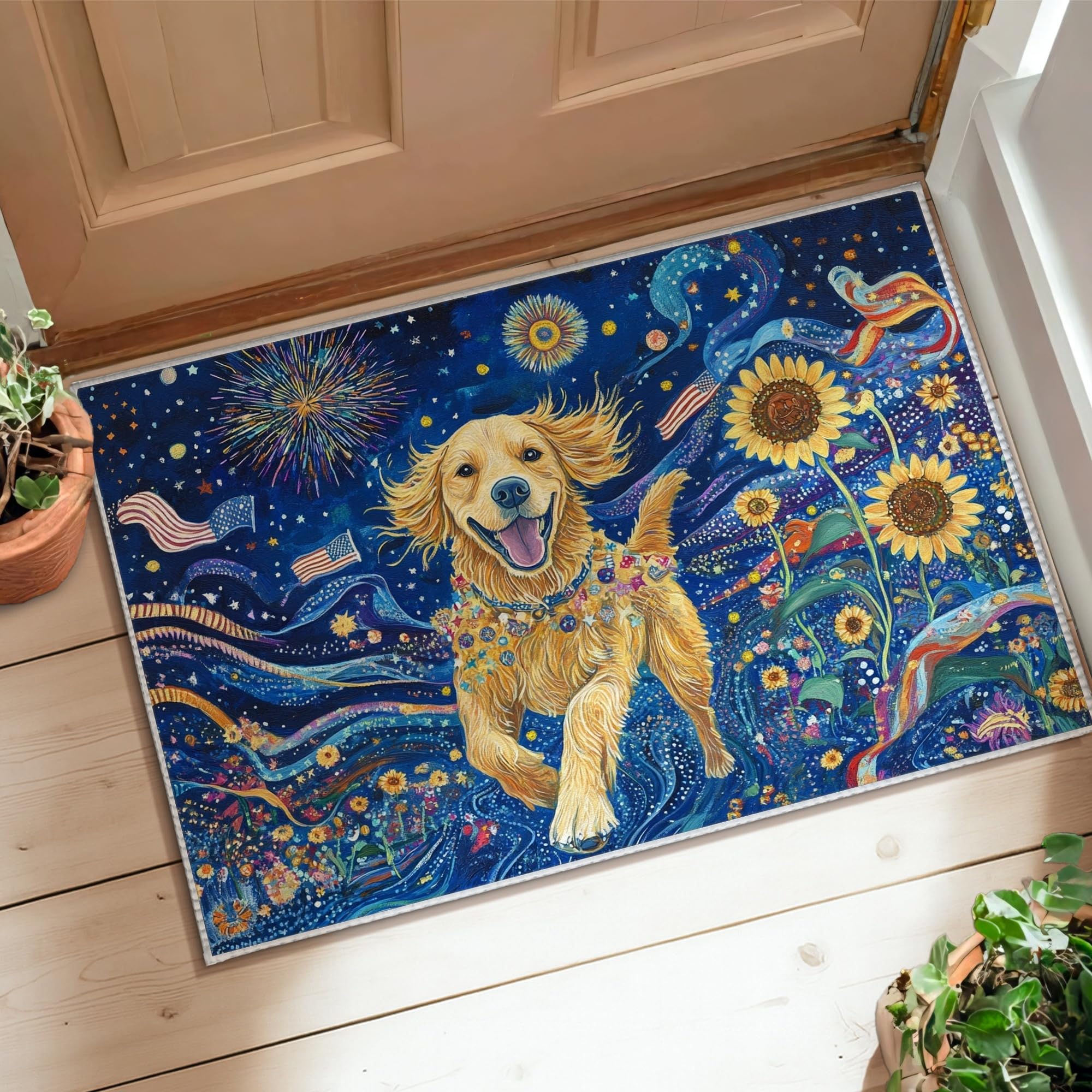 Tapis de sol pour chien sans perte de poils pour garder une buanderie propre