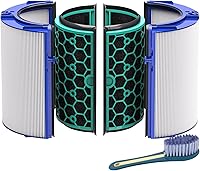 Vista 10 de Leemone Filtro HEPA+Carbón Verdadero Paquete de 2 Reemplazo para Dyson PH01 PH02 PH03 HP06 TP06 HP07 TP07 HP09 TP09 HP10 TP10 Ventiladores