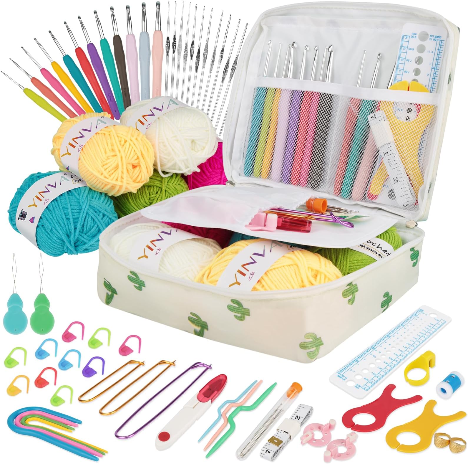 5Pcsx25g Yarns Crochet Kits