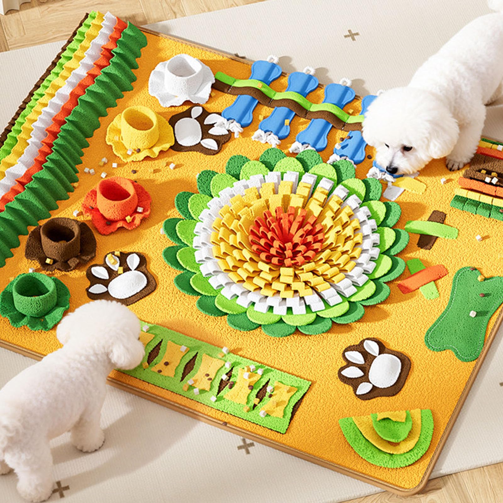 Tappetino multifunzionale per addestramento del cane Rilevamento del profumo portatile Indoor Outdoor Puzzle Game Interattivamente Dog Sniffing Mat