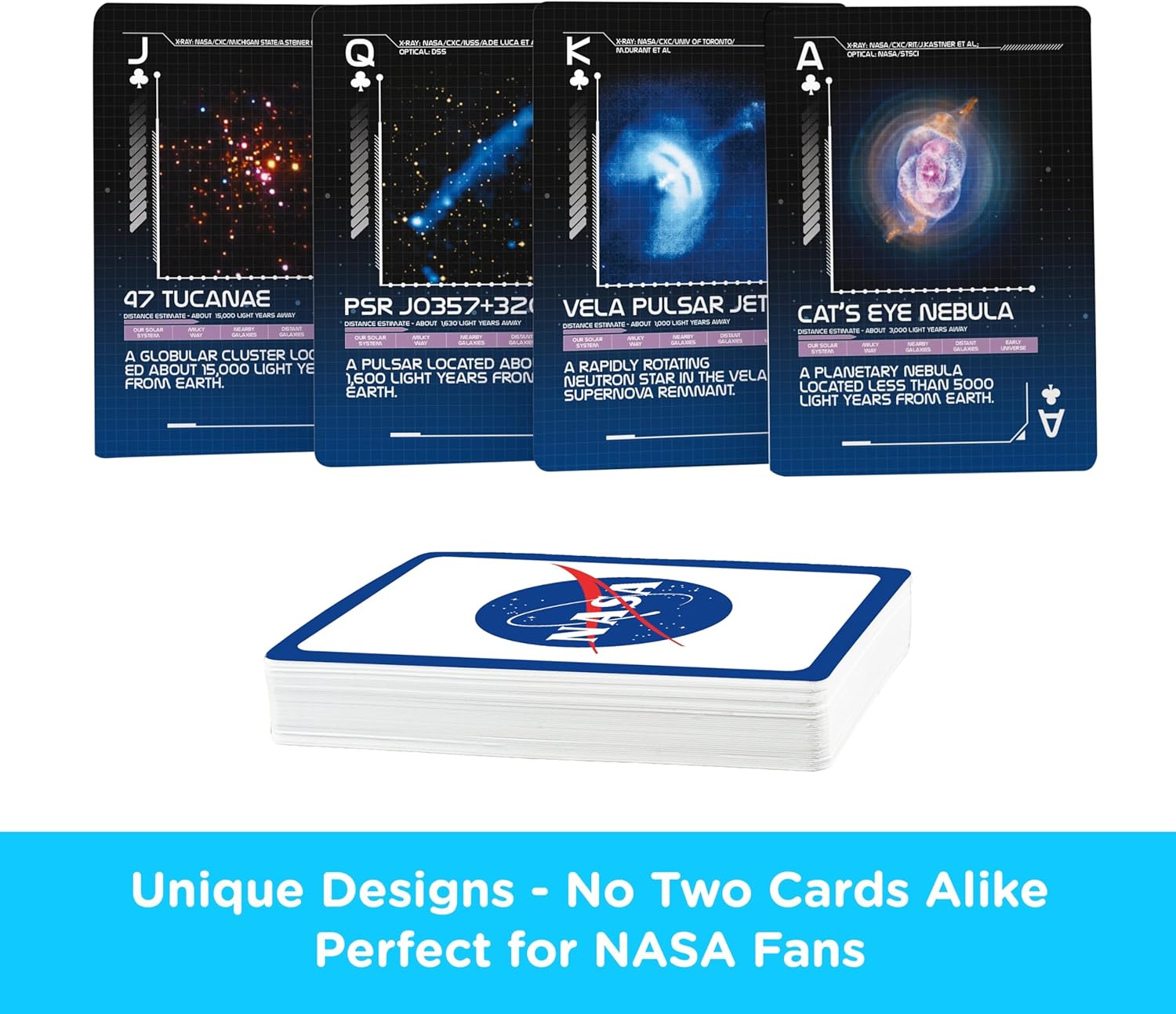 AQUARIUS NASA Across the Universe Playing Cards