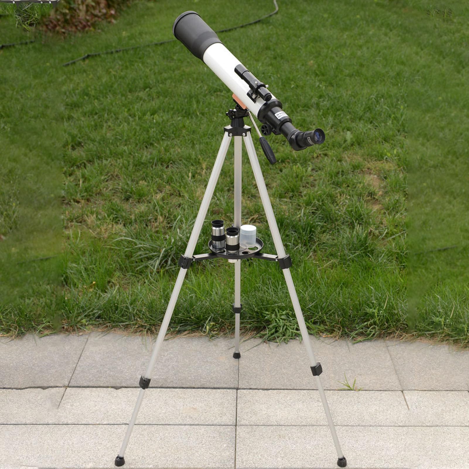 Refraktor Teleskopu Astronomicznego 70500, Celownik Optyczny, Duże Powiększenie, Duży Obiektyw, Wysuwany Statyw, łatwy w Instalacji, dla Początkujących Dzieci