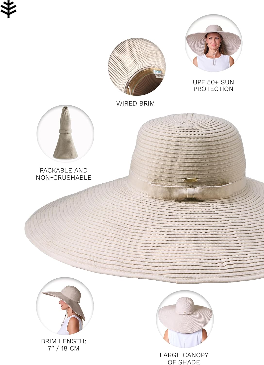 Women's Ultra Wide Sun Hat - UPF 50+ Sun Protection - Shelby - Image 3
