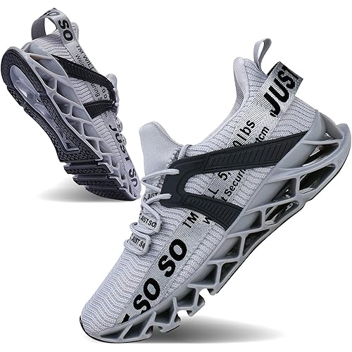 Mens Running Shoes Walking Non Slip Blade Type Sneakers