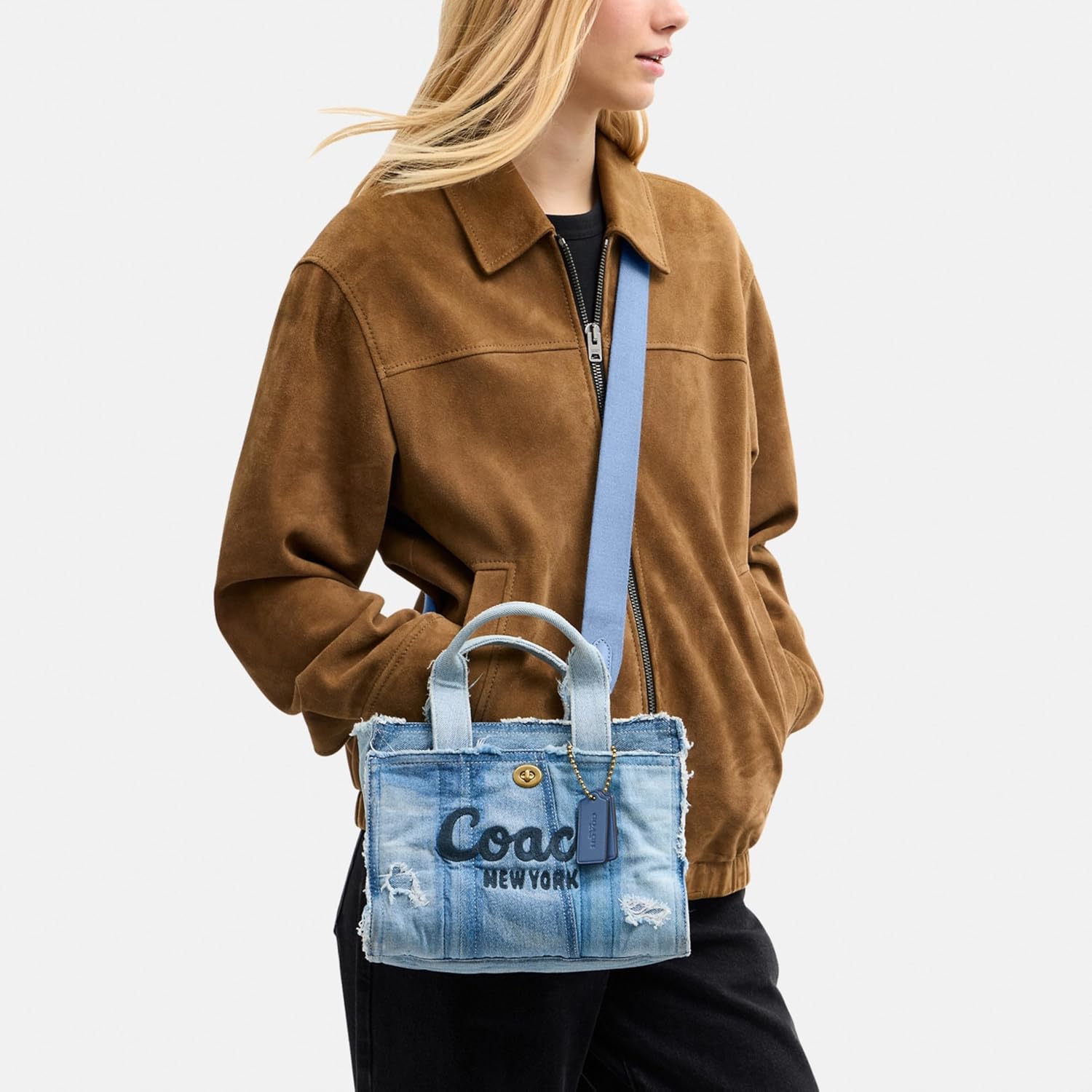 COACH Cargo Tote 26 in Upcycled Denim - Image 2