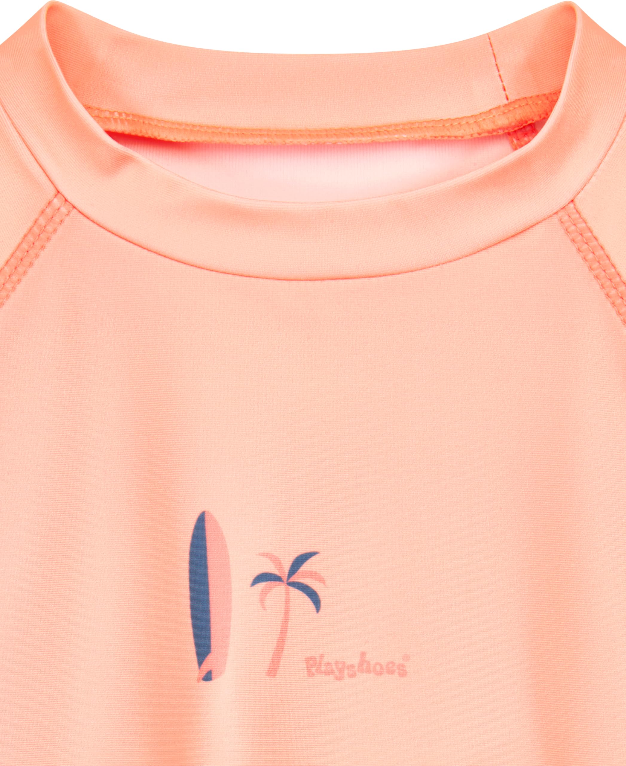 Playshoes Chemise Rash Guard à Manches Longues Unisexe pour Enfants, Planche de Surf Rose Longue, 110-116