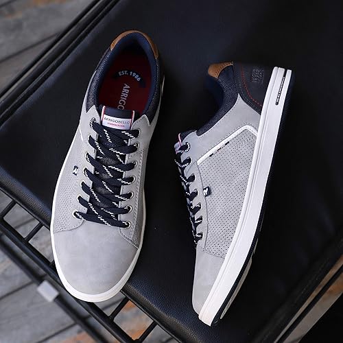 Miniatura 8 de AX BOXING Zapatos casuales para hombre, zapatillas de deporte de moda, transpirables, cómodas, zapatos para caminar para hombre