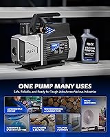 Vista 3 de Orion Motor Tech Bomba de Vacío A2L, 3.5 cfm 1/4 hp Bomba de Vacío de Una Sola Etapa Sin Chispas a Prueba de Ignición para R1234yf R32 R134a R22