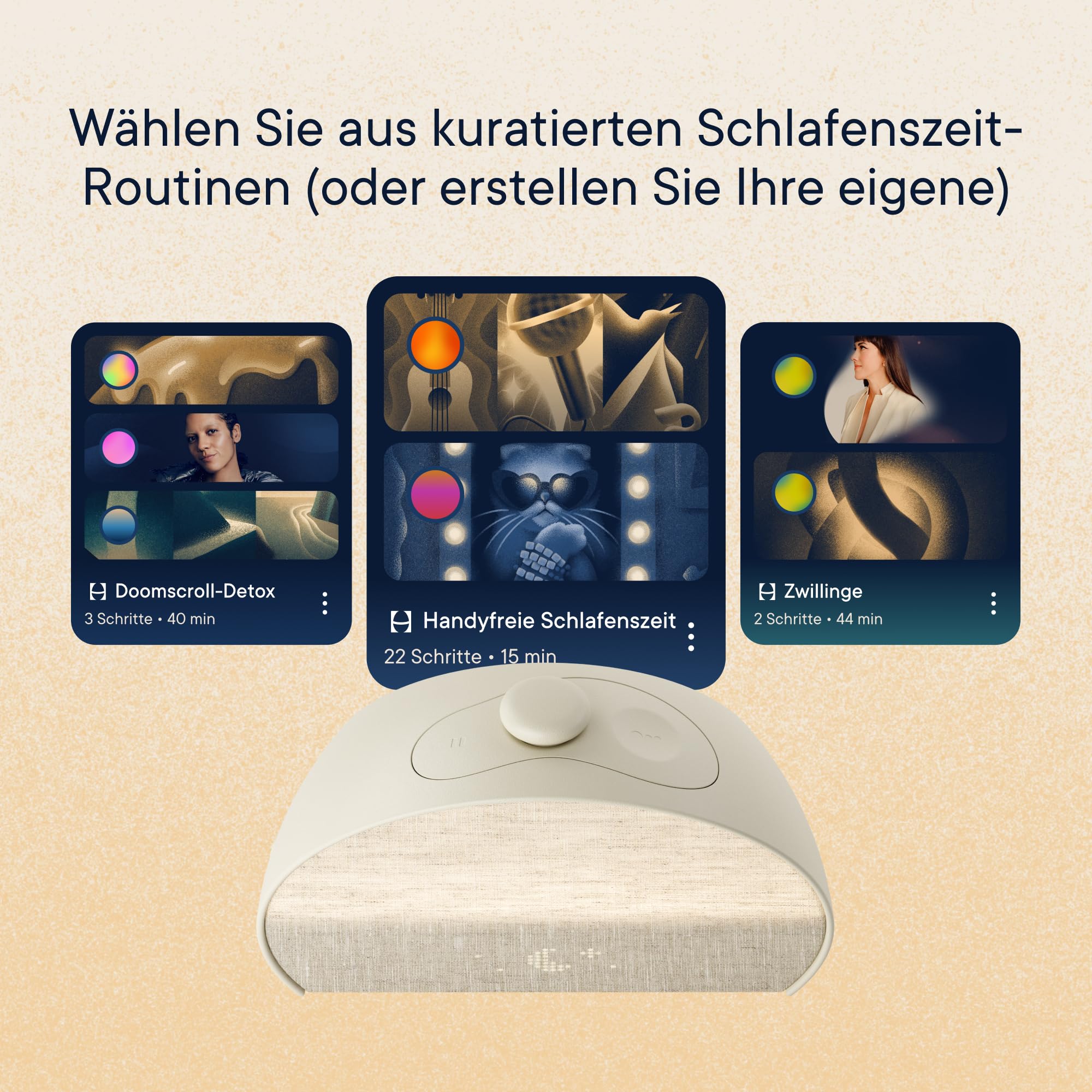 Hatch Restore 3 Sunrise-Alarmwecker und Wecker mit Soundmaschine & Smart-Licht – Weißes Rauschen, bildschirmfreie Schlafroutine