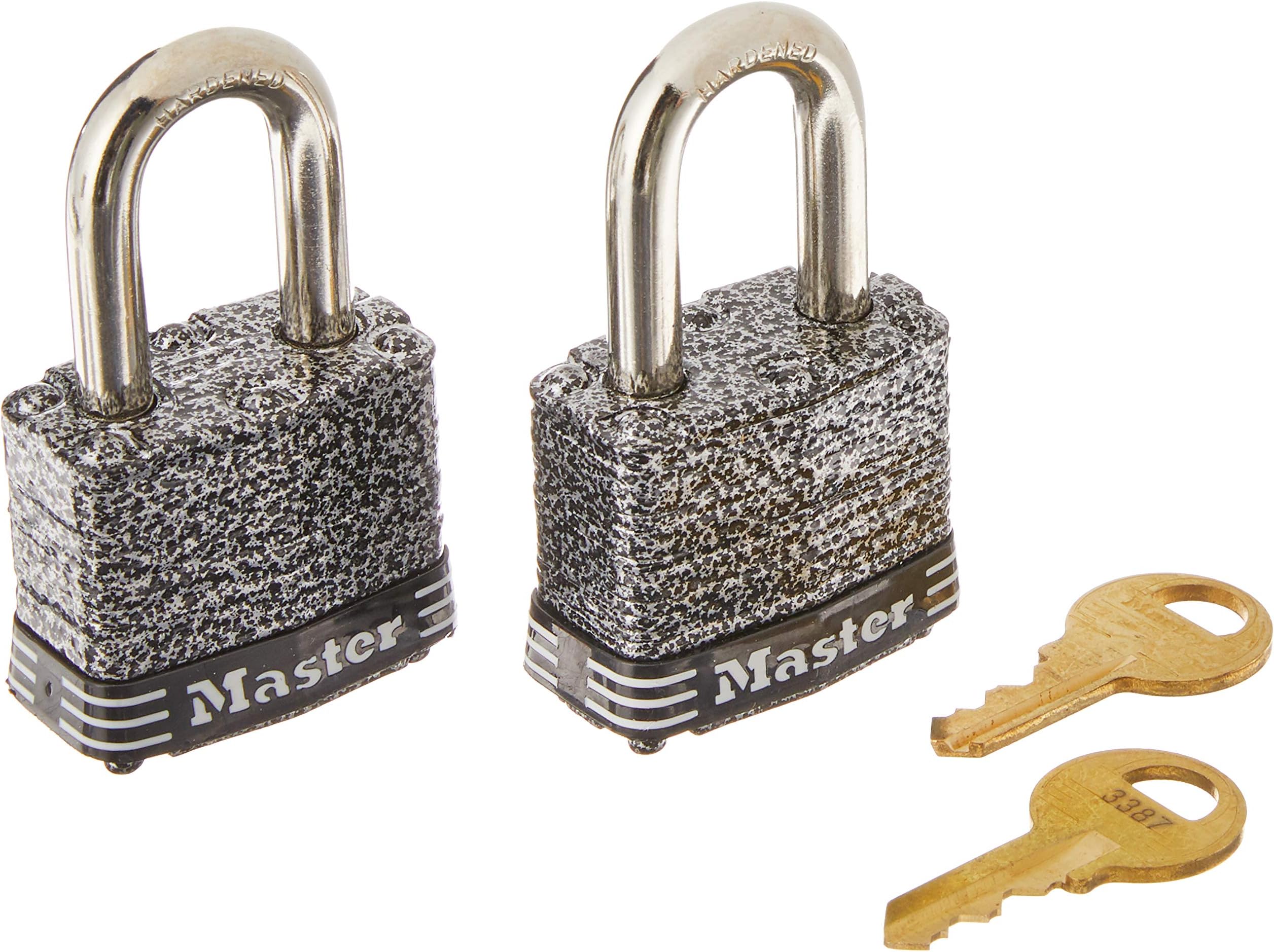 Master Lock 380T Keyed-Alike Padlock, Rustoleum, 2-Pack
