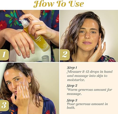 Miniatura 5 de Shankara Aceite corporal calmante para mujeres y hombres con lavanda, caléndula y bálsamo de limón, aceite corporal hidratante perfecto para nutrir