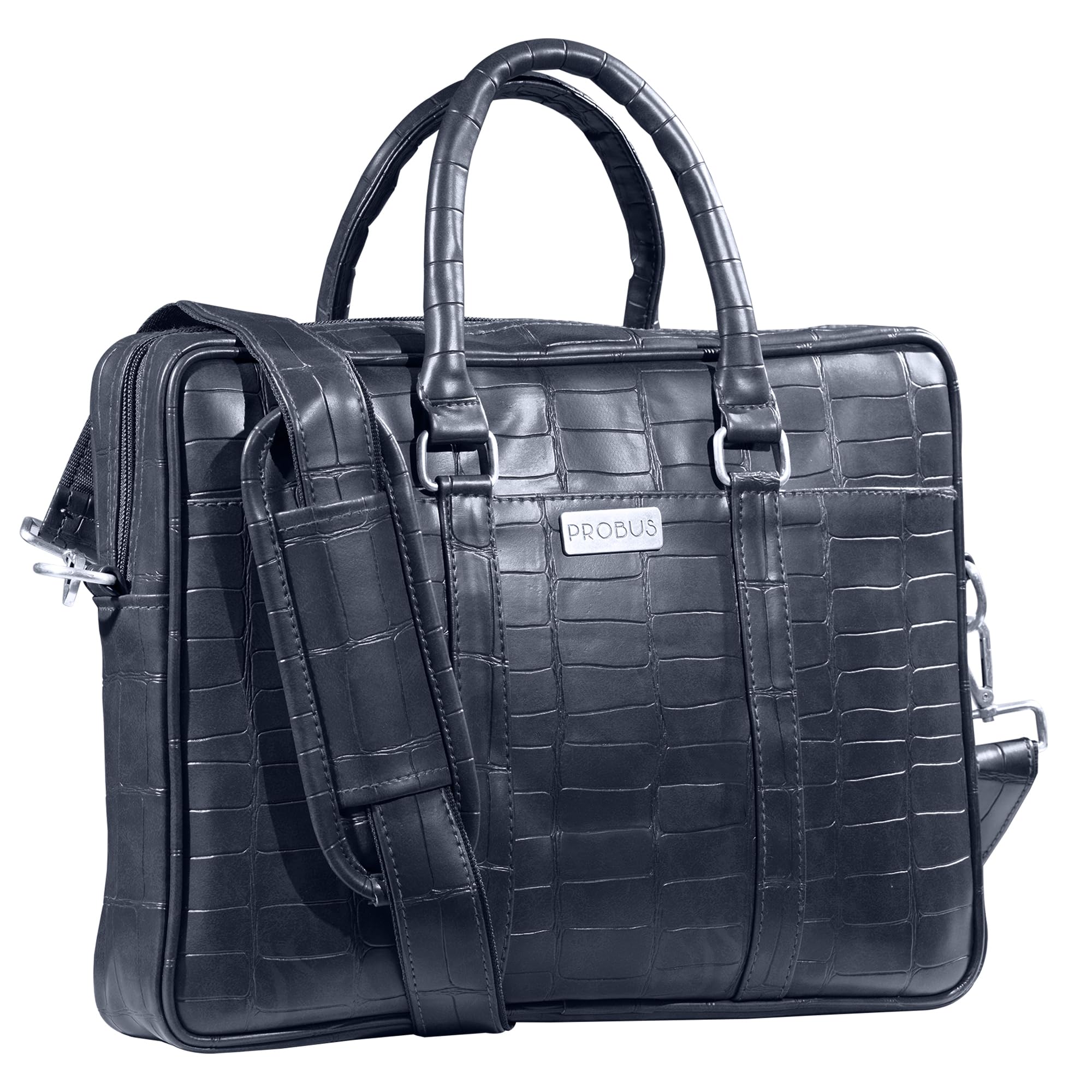 Probus Opulent Vegan embossed pattern Bag : Ethical Elegance Redefined for MacBook, Laptop, Notebook Messenger Bag Sleeve Case Cover Organizer Handbag - Blue (B0BG8WYHPQ) Amazon Price History, Amazon Price Tracker